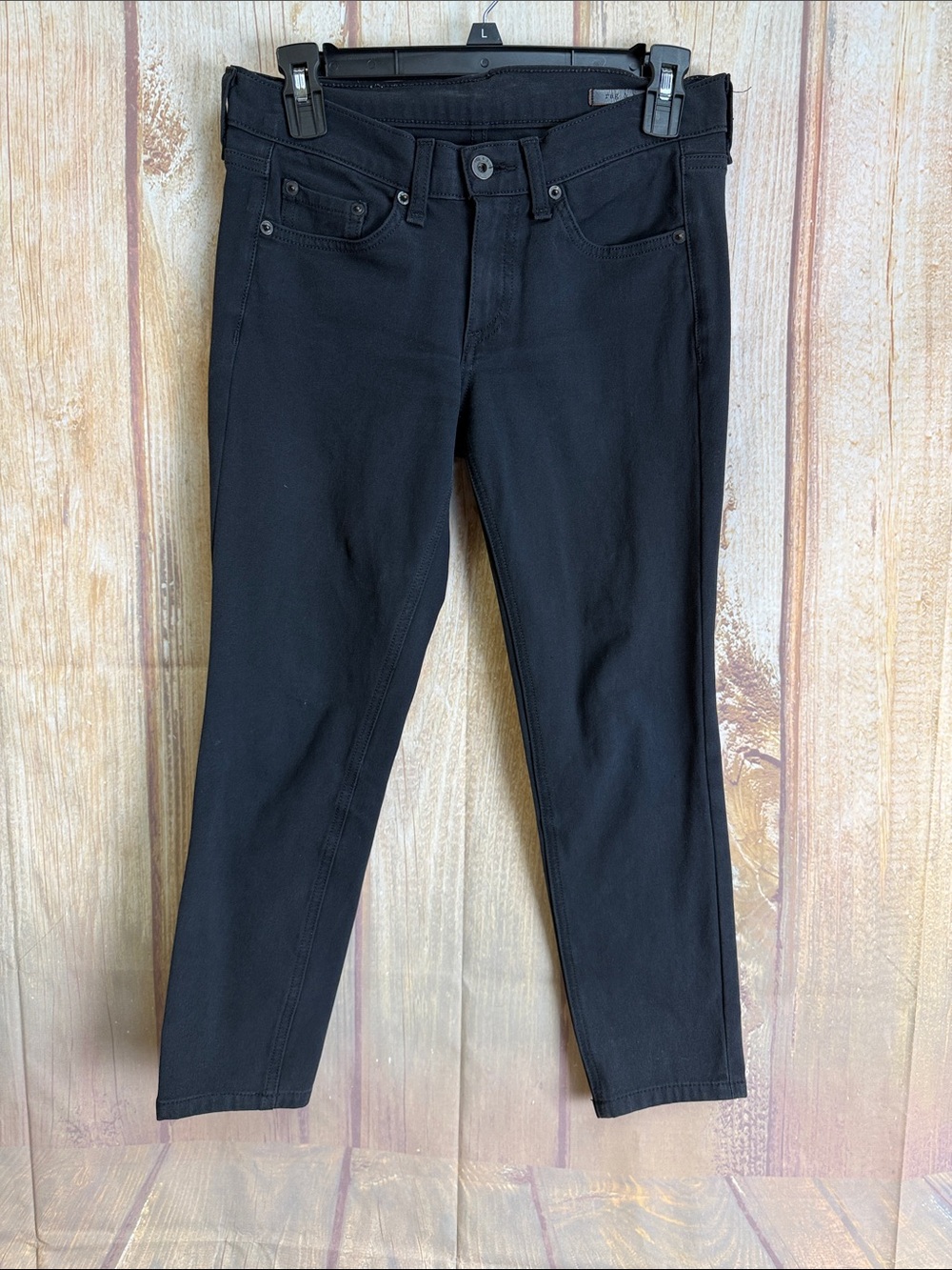 Rag&Bone W1502S005 in Equestrian Black Jean Size 26